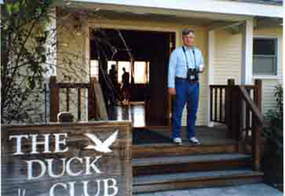 Peer standing at the expanded 20 Ranch Clubhouse, now The Duck Club