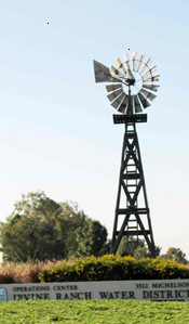 Actual Windmill, rescued by Peer,
has become IRWD landmark